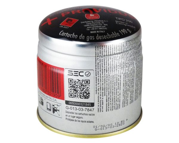 Cartucho Gas Butano 190 gr.