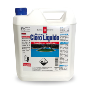 Cloro Líquido para Piscinas 5 Litros.